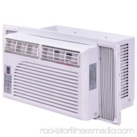 Costway 10000 BTU White Compact 115V Window-Mounted Air Conditioner w/ Remote Control   