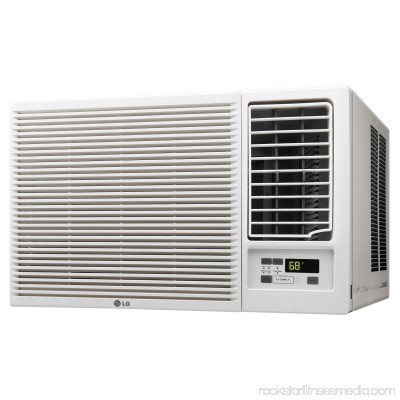 LG 23,000 BTU 230V Window-Mounted Air Conditioner with 11,600 BTU Supplemental Heat Function 558183344