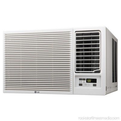 LG LW1216HR 12,000 BTU 230V Window-Mounted Air Conditioner with 11,200 BTU Supplemental Heat Function 555379300