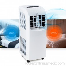 Della Portable Air Conditioner Cooling Fan 8,000 BTU Dehumidifier A/C Remote Control w/ Window Vent Kit