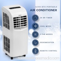 Della Portable Air Conditioner Cooling Fan 8,000 BTU Dehumidifier A/C Remote Control w/ Window Vent Kit   