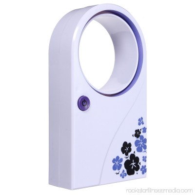 New Bladeless Rechargable/Battery Operated Summer Mini Handheld Cooling Fan Portable Air Conditioner Refrigeration No Leaf Cooler USB Desktop Office Home