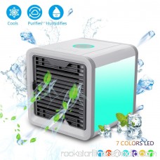 Personal Space Cooler, Air Purifier Humidifier 3 in 1, Three Fan Speeds 4-Foot Cooling Area , Portable Air Conditioner for Office and Bedroom