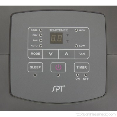 Sunpentown WA-8070E 8,000-BTU Room Portable Air Conditioner, Black/Tan 551911664