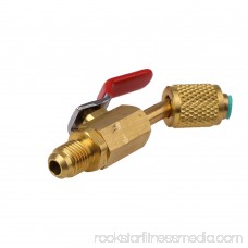 3x R410A R134A Brass Shut Valves for A/C Charging Hoses HVAC 1/4 AC Refrigerant