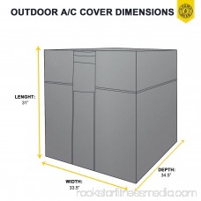 Air Condition Cover Weatherproof Heavy Duty Protector Beige 568388895