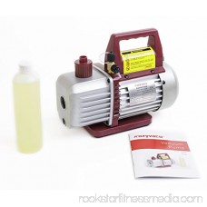 Kozyvacu, Single-Stage Rotary Vane Economy Vacuum Pump (3.5CFM, 5Pa, 1/4HP) Air Conditioner Refrigerant Recovery, HVAC/AUTO AC tool R134a R410a Wine Degassing, Vacuum Pump for Milking