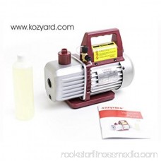 Kozyvacu, Single-Stage Rotary Vane Economy Vacuum Pump (3.5CFM, 5Pa, 1/4HP) Air Conditioner Refrigerant Recovery, HVAC/AUTO AC tool R134a R410a Wine Degassing, Vacuum Pump for Milking