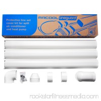 MRCOOL LineGuard 4.5 in. 16-Piece Complete Line Set Cover Kit for Ductless Mini-Split or Central System   566703340