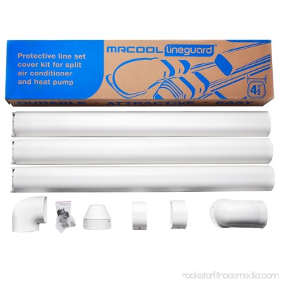 MRCOOL LineGuard 4.5 in. 16-Piece Complete Line Set Cover Kit for Ductless Mini-Split or Central System 566703340