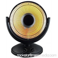 Soleil Infrared Dish Electric Space Heater, Black #DF1015   564547465
