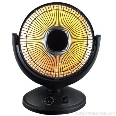 Soleil Infrared Dish Electric Space Heater, Black #DF1015 564547465