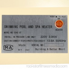 220V 3KW Swimming Pool Thermostat SPA Bath Portable Pool Heater Electric Water Heater Thermostat Home