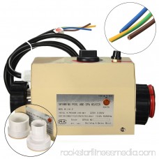 3KW 220V Home Swimming Pool & Bath SPA Hot Tub Electric Water Heater Heating Thermostat [Metric]
