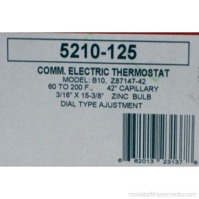 5210-125 Robertshaw Commercial Electric Oven Thermostat TT-3057 46-1113