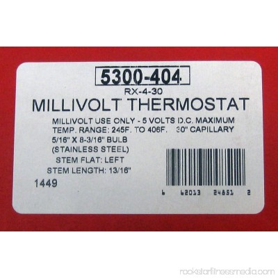 5300-404 Robertshaw Millivolt Oven Thermostat RX-4-30 461103 355H E-293 KX-439-3