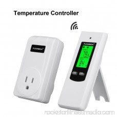 Floureon Wireless RF Plug In Thermostat Heating and Cooling Temperature Controller TS-808 US