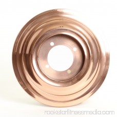 Koyal Wholesale Shiny Copper Metal Smart Thermostat Trim Plate Round 7-Inch Plate Covers