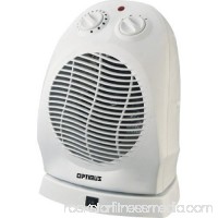 Optimus H-1382 Portable Oscillating Fan Heater With Thermostat (h1382)   