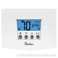 RS4110 NON-PROGRAMMABLE THERMOSTAT, 1 HEAT/1 COOL, 24-VOLT AC WITH BATTERY BACKUP OR 3-VOLT DC   