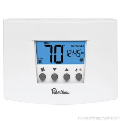 RS4110 NON-PROGRAMMABLE THERMOSTAT, 1 HEAT/1 COOL, 24-VOLT AC WITH BATTERY BACKUP OR 3-VOLT DC