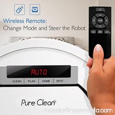 Automatic Programmable Robot Vacuum Cleaner - Scheduled Activation & Charge Dock - Robotic Auto Home Cleaning for Clean Carpet Hardwood Floor, HEPA Pet Hair & Allergies Friendly - PureClean PUCRC90 …