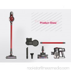 Dibea C17 2-in-1 Handheld Cordless Stick Wireless Upright Vacuum Cleaner for Pet Hair Hard Floor,Red