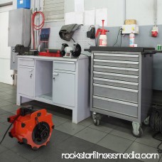 Portable Adjustable Industrial Fan Blower- 3 Speed Heavy Duty Mechanics Floor and Carpet Dryer By Stalwart 566483025