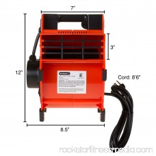 Portable Adjustable Industrial Fan Blower- 3 Speed Heavy Duty Mechanics Floor and Carpet Dryer By Stalwart 566483025