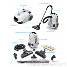 Prolux Tritan Pet Turbo Canister Vacuum Cleaner HEPA Sealed Hard Floor Vacuum 569849798