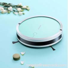 Robotic Vacuum Cleaner High Suction Drop Sensing Technology HEPA Style Filter for Pet Fur and Allergens, Hard Wood and Thin Carpets Robot Vacuum (BLUE)