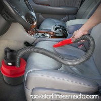 Car Vacuum Cleaner, Mighty Portable Travel Car Vacuum Wet Dry, Black-red   
