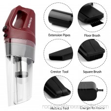 Cordless Handheld Vacuum SOWTECH 4.0kPa Cyclonic Suction Lightweight Vaccum Cleaner with 80W Motor 4000mAh Lithium Ion - Red/Black/White