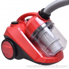Costway Vacuum Cleaner Canister Bagless Cord Rewind Carpet Hard Floor w Washable Filter