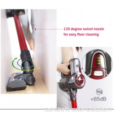Dibea C17 2-in-1 Wireless Vacuum Cleaner, RED