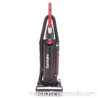 HEPA Filtration Upright Vacuum, 17 lb, Black, Sold as 1 Each   