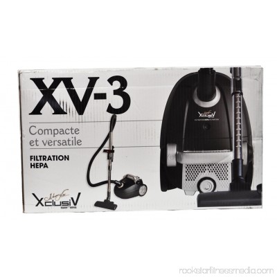Johnny Vac Xclusive Series XV-3 HEPA Filtration Compact Canister Vacuum