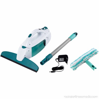 Leifheit Click System Window Vacuum Set with Vacuum, Handle, and Cleaning Pad 552980848