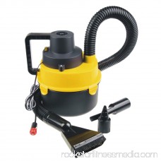 Portable Powerfull Mini Auto Car Vacuum Cleaner Wet/Dry DC 12 Volt Easy and Hassle-free Car Cleaning Black&Yellow 568961199
