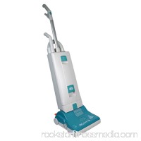 SEBO 9591AT Essential G1 Upright Vacuum with 12-Inch Power Head, Light Gray and Teal - Corded   