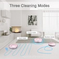Automatic Robot Vacuum Cleaner - Robotic Home Cleaning for Clean Carpet Hardwood Floor, HEPA Pet Hair and Allergies Friendly - Rose Gold
