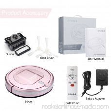 Automatic Robot Vacuum Cleaner - Robotic Home Cleaning for Clean Carpet Hardwood Floor, HEPA Pet Hair and Allergies Friendly - Rose Gold