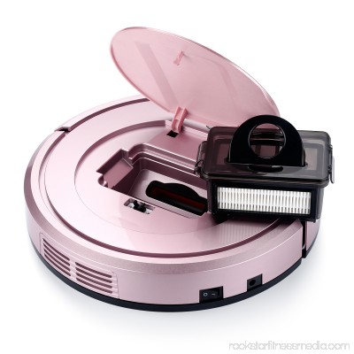 Eyugle Robot Vacuum Cleaner Sweeping Machine 500Pa Suction 3 Cleaning Mode 5Cm A Pink