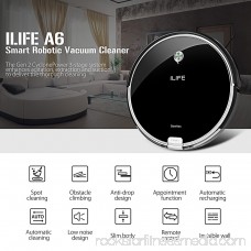 ILIFE A6 Robot Vacuum Cleaner, Automatic Remote Control Cleaning Machine, Black
