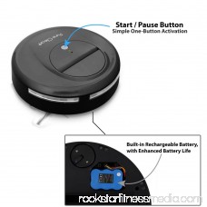 Pyle Upgraded Pure Clean Smart Robot Vacuum Sweeper Cleaner w/ Self-Navigated Automatic Robotic Floor Cleaning Ability in Selectable Mode - Built in rechrg Battery w/ LED Light 567356090