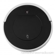 Smart Robotic Vacuum Cleaner, Strong Power Automatic Vaccum Robot Sweeper Cleaner Portable Single Mouth Floor Clean Upgraded Version, Black
