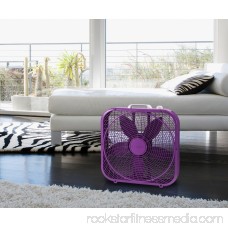 Lasko Cool Colors 20 3-Speed Box Fan, Model #B20301, Purple 553301640