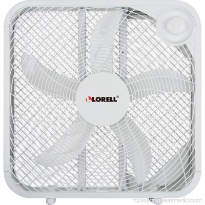 Lorell 3-speed Box Fan, White