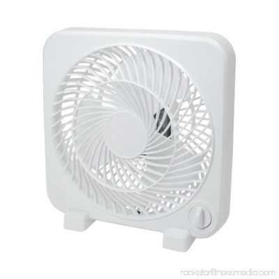White 3 Speed Box Fan - Compact 9 Box Fan