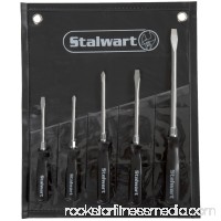 5 PC Screwdriver Set with Storage Pouch - Slotted & Phillips by Stalwart   565431185